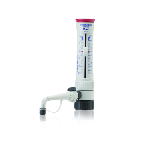 WHEATON® Socorex Calibrex Solutae 530 Bottle-Top Dispenser with Flow Control Stopcock, 550 mL, Each