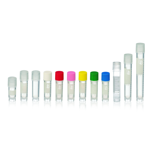 WHEATON® CryoElite Cryogenic Vial, 3 mL Freestanding, External Thread, Natural Cap with Patch, Sterile, Case of 500