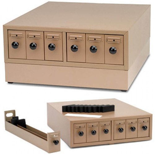 Modular Slide Storage Cabinet shown with optional base