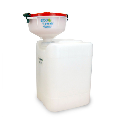 8" ECO Funnel® system with 20l rectangular SW drum, 70mm screw cap (6TPI) 