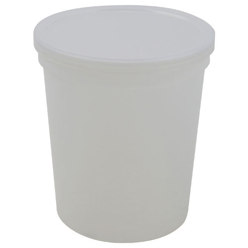 Disposable Specimen Containers with Lid, Transparent, 32oz, case/100