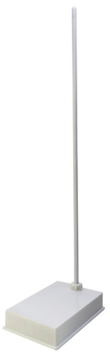 Single Rod Retort Stand, Off-Center Rod, 6-3/4" x 9-7/8" x 2-1/16"