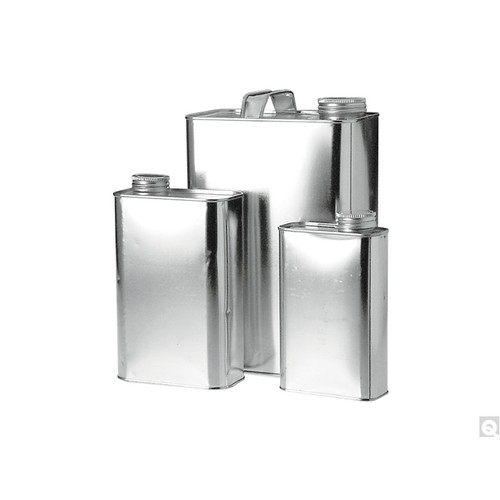 1 Gallon (128oz) (403 x 610 x 907) Metal Oblong F-Style Can, 2-7/8" opening,, Handle, case/40