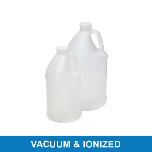 4L HDPE Round, 38-400 PP SturdeeSeal PE Foam Lined Caps, Vacuum & Ionized, case/60