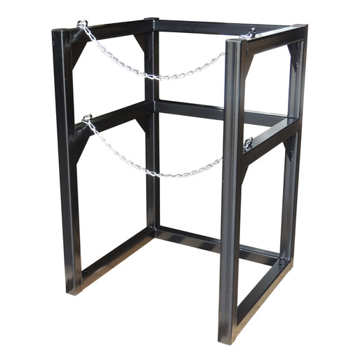 Gas Cylinder Barricade Rack, 1 Cryogenic Cylinder- 22" in Diameter