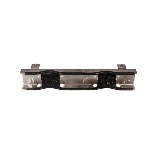 Gas Cylinder Support Bracket, 2 Cylinder Capacity, Bench Mount, Stainless Steel