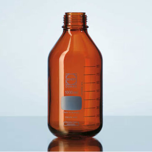 DURAN® PRESSURE PLUS Bottle Only, Amber, 1000mL, GL45, case/10