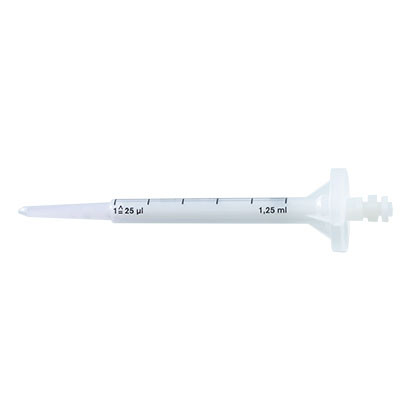 BIO-CERT® Sterile PD-Tips II, 1.25 mL, PP Cylinder, HDPE Piston, Type Encoded, pack/100