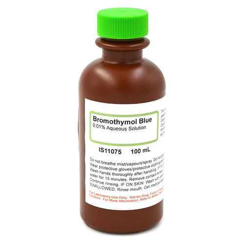 Bromothymol Blue Solution, 0.01%, Aqueous, 100mL