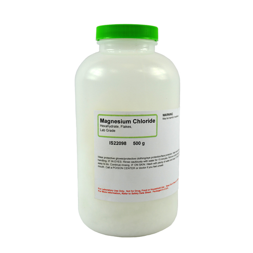 Magnesium Chloride Hexahydrate Flakes, Lab Grade, 500 grams