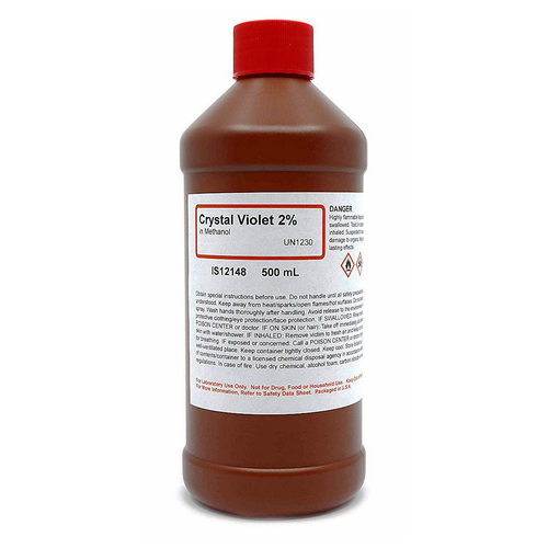 Violet Solution, Crystal, 2%, Methanol, 500 mL