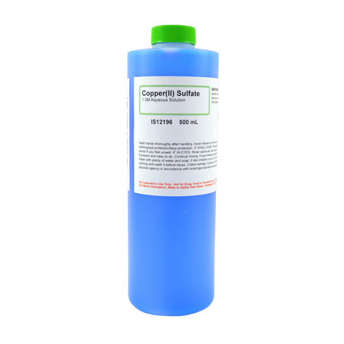 Copper (II) Sulfate Solution, 1.0M, 500mL
