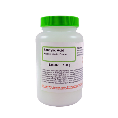 Salicylic Acid, Reagent Powder, 100 Grams