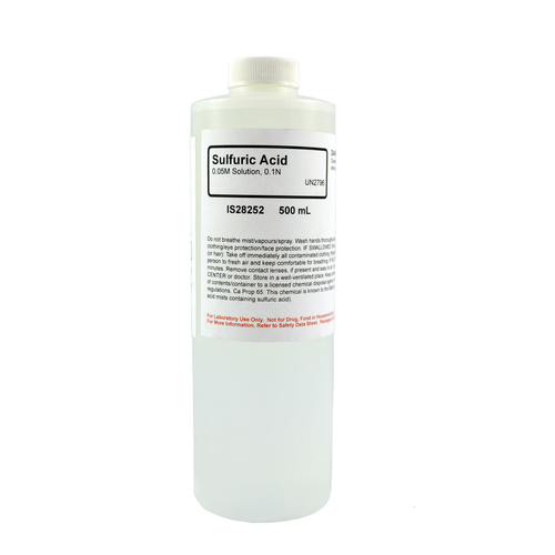 Sulfuric Acid Solution, 0.05M, 500 mL