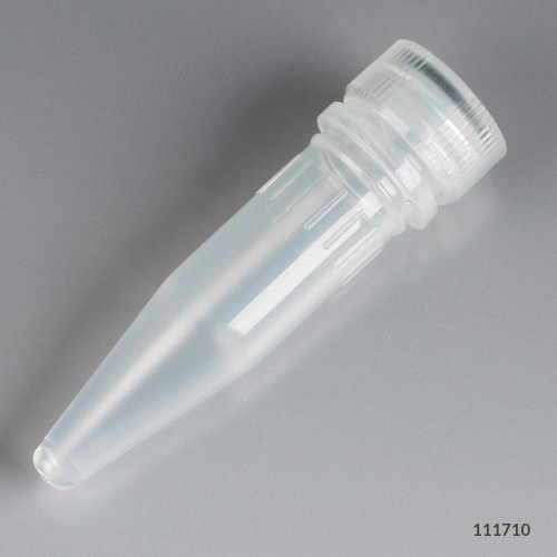 Microcentrifuge Tubes, 1.5mL, Screw Cap for Color Insert with O-Ring, Sterile, Polypropylene, case/1000