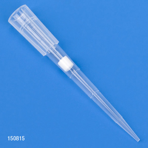 Filter Pipette Tips, 1 - 100uL, Certified, Universal, Low Retention, Graduated, 54mm, Natural, Sterile, box/960