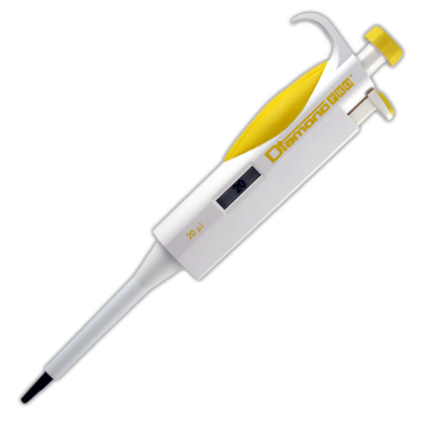 Pipettor, Diamond PRO, Fixed Volume, 20uL, Yellow