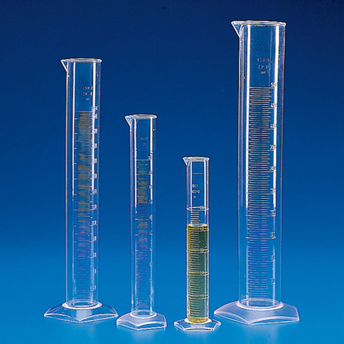 Graduated Cylinder, PMP (TPX), Molded-in Graduations, 500mL, case/12