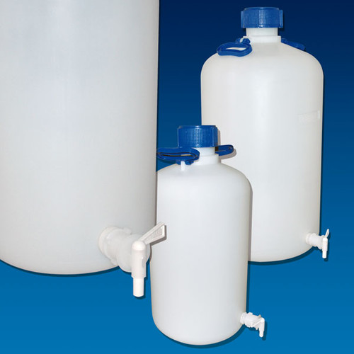 Heavy-Duty Carboy with Spigot, HDPE, 25 Liter