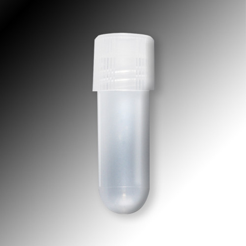 Sample Tubes, 2mL, External Threads, Polypropylene, Round Bottom, bag/1000