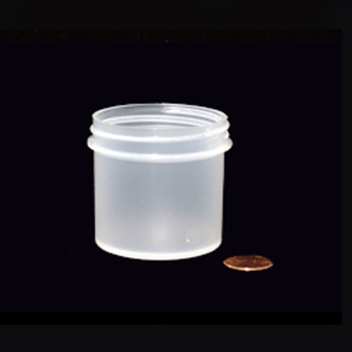 Bulk Plastic Jars, 90mL (3oz), Polypropylene, 58mm OD, Screw Caps, case/432