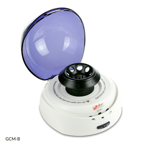 Mini Centrifuge with 2 Rotors, 8-Place, 7000rpm Fixed Speed, 120V, Blue Lid, for 1.5mL-2mL & PCR Tubes