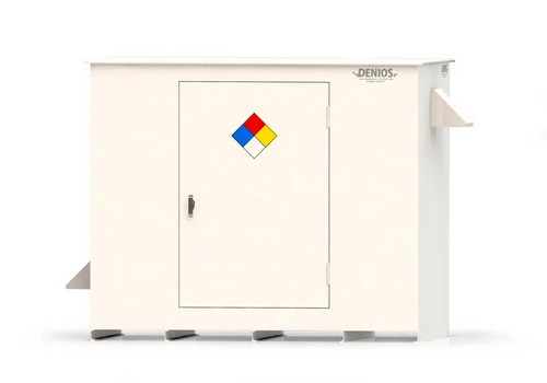 Hazmat Drum Storage Building, 8-Drum, for Non-Combustible Materials, Custom-Built