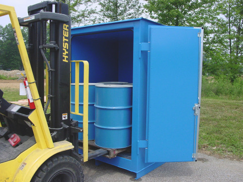 Hazmat Drum Storage Building, 2-Drum, 2-Hour Fire Rated, Custom Built