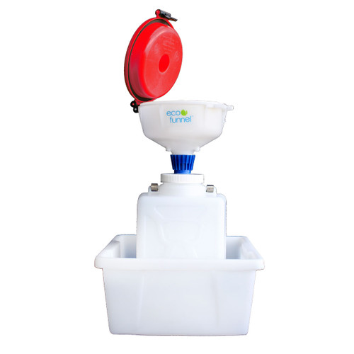 8" ECO Funnel® System with 9 Liter Rectangular Carboy, 100mm with Secondary