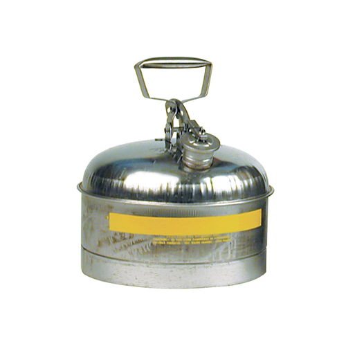 Eagle® 2.5 gallon Type I Safety Can, Stainless Steel with PTFE Lined Cap Gasket