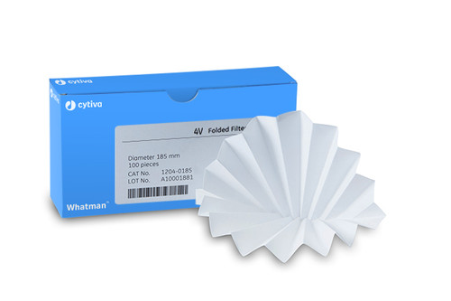 Grade 4V Folded Filter Paper, Circle 24cm, pack/100