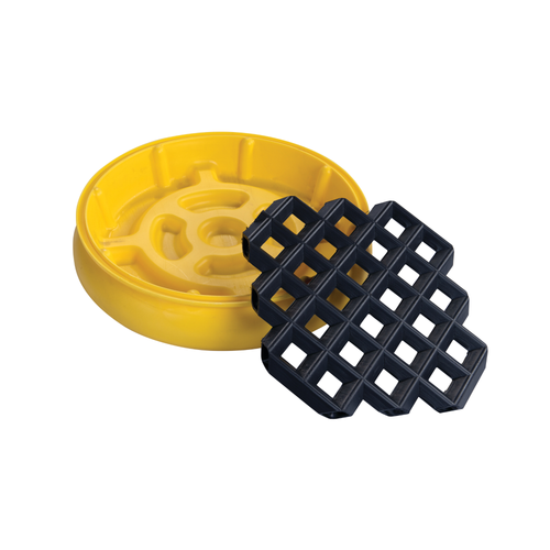 Eagle® Drum Tray with Grating (Wheels Not Included)