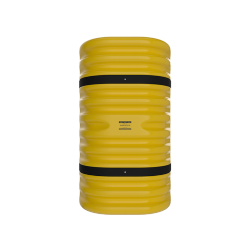 Eagle® 6" Column Protector, Yellow with non-reflective bands