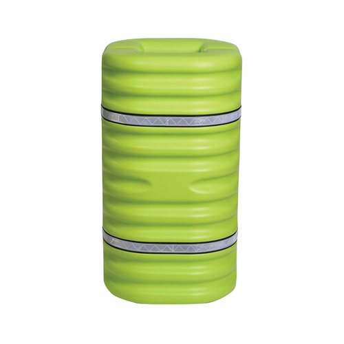 Eagle® 12" Column Protector, Lime with Reflective Bands