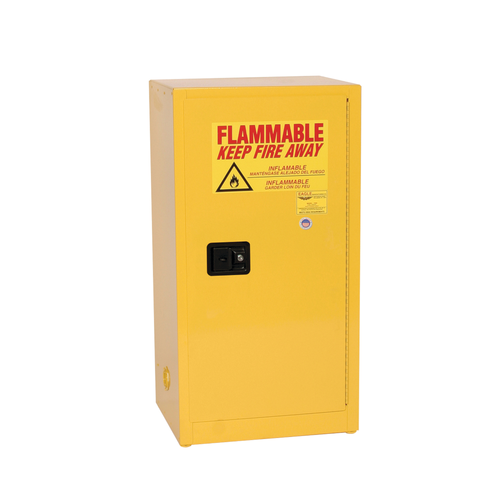 Eagle® Flammable Cabinet, 16 gallon Cabinet 1 Door, Self-Closing