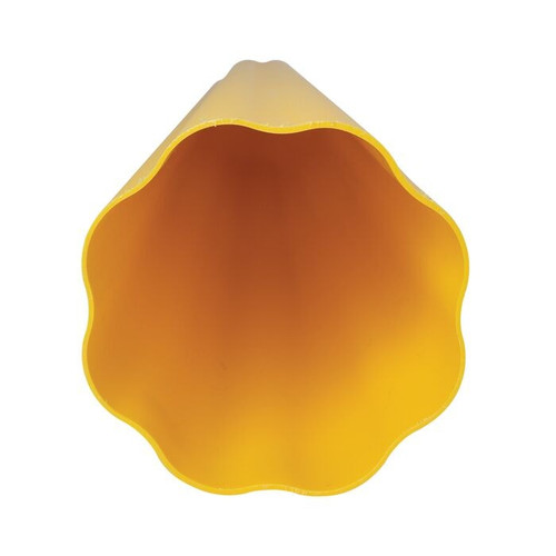 8" x 56" Fluted Bollard Cover, Yellow