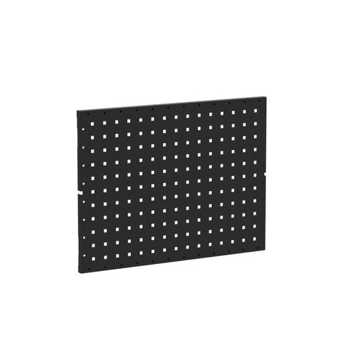 Valley Craft Deluxe Pegboard Wall Panels, two black flanged steel panels measuring 24 inches wide by 18 inches high with square perforations for organizing tools and accessories.