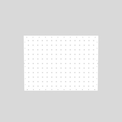 Valley Craft Deluxe Pegboard Wall Panels - 24"W x 18"H, Flanged Steel, 2 Panels per Pack, White