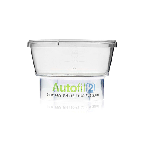 Autofil® 2 Sterile Disposable Bottle Top Vacuum Filters with 0.2um Sterilizing PES Membrane, 250ml, case/12