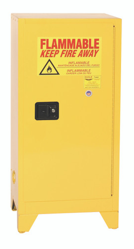 Eagle® Flammable Cabinet 16 gallon Tower 1 Door, Manual close