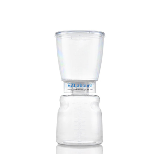 EZLabpure Sterile Disposable Bottle Top Vacuum Filter Units with 0.2um Sterilizing PES Membrane, 1000ml, case/12