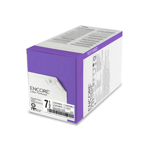 Ansell ENCORE™ Latex Textured Powder-Free Sterile Surgical Gloves, Natural Rubber Latex, Natural, Medical Grade