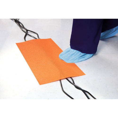 Ansell SANDEL® Trip-No-More™ Bright Orange Cord Cover, 8", 10" & 12" Widths, High-Visibility Cable Safety Protector