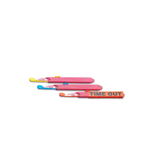 Ansell SANDEL™ Non-Weighted Disposable Safety Scalpel with Stainless Steel Blade, Sterile Single-Use Surgical Scalpel