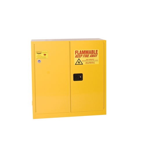 Eagle® Flammable Cabinet, 30 gallon Cabinet, Self-Closing