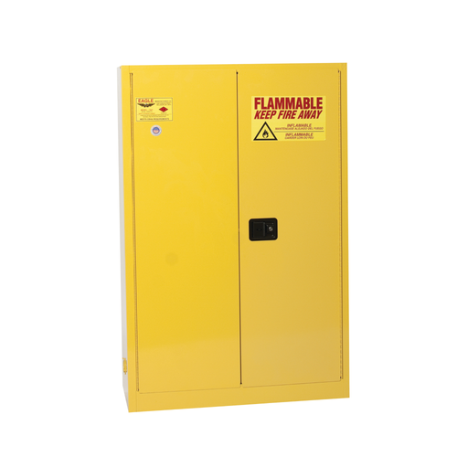 Eagle® Flammable Cabinet, 45 gallon Cabinet 1 Door, Self-Closing