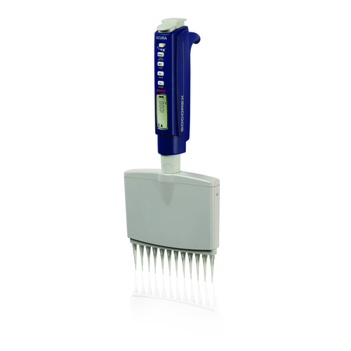 SOCOREX® 12-Channel Pipettes Acura® electro 956, 10 - 200 uL, Initial Pack, each