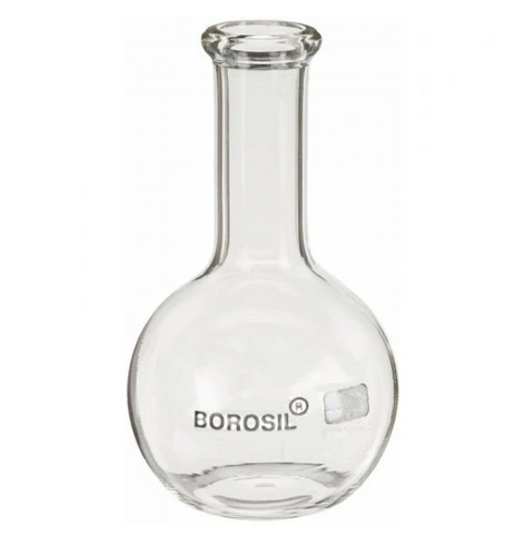 Borosil® Borosilicate Glass Boiling Flasks, Flat Bottom, Beaded Rim, 1000 ml