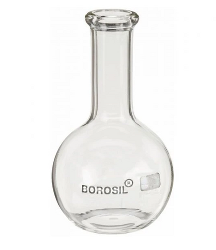 Borosil® Borosilicate Glass Flask, Flat Bottom, 24/29 ISO 4797 100 ml