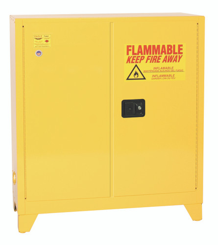 Eagle® Flammable Cabinet, 30 gallon Tower, 2 Door, Self-Closing
